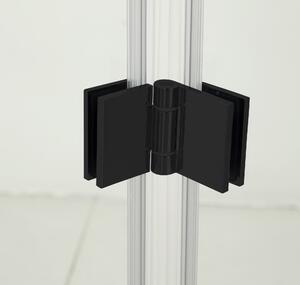 Hagser Carla sprchové dvere 90 cm skladané čierna matná/priehľadné sklo HGR17000021