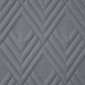 Jednofarebný prehoz na posteľ Alara/1 so vzorom, šedý