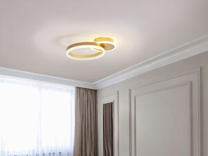 LED lampa Zlatý hliníkový kruhový kruh okolo základne Glam Minimalistická obývacia izba Spálňa