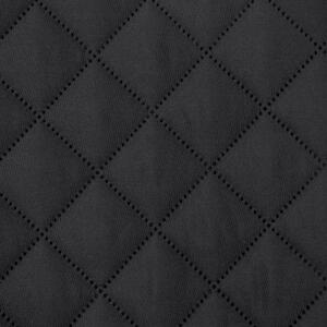 Prehoz na posteľ Alara3 s geometrickým vzorom, čierny