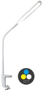 LED stmievateľná stolová lampa , nastaviteľná farba svetla, 500lm, 10W, biela (LU13C-BI)