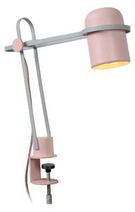 Stolná lampa BASTIN Clamp 1/E14 Pink