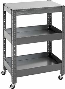 SERVÍROVACÍ VOZÍK, antracitová, 50/32/75 cm - Barový nábytok, Online Only