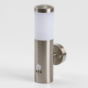 LED vonkajšie nástenné svietidlo so senzorom 1xGU10/5W/230V matný chróm