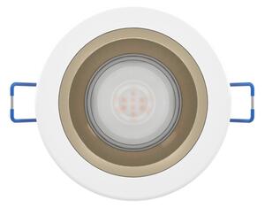 Eglo 902297 - LED stmievateľné kúpeľňové zapustené svietidlo YEBRA LED/4,8W/230V IP44 biela/zlatá