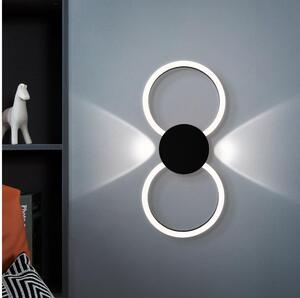 Eglo 902124 - LED nástenné svietidlo VENTICELLO LED/20W/230V + LED/0,91W čierna