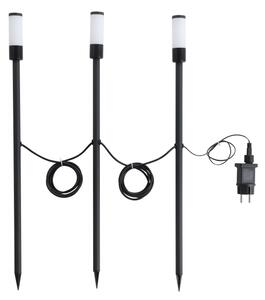 Eglo 902042 - SADA 3x LED vonkajších lámp ZANCARO LED/1W/230V IP44 čierna