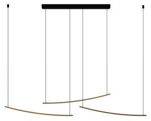 Eglo 902167 - LED stmievateľný luster na lanku VILLEGGI LED/22W/230V 2700/4000/6500K zlatý