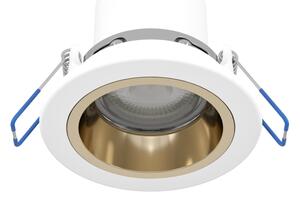 Eglo 902297 - LED stmievateľné kúpeľňové zapustené svietidlo YEBRA LED/4,8W/230V IP44 biela/zlatá