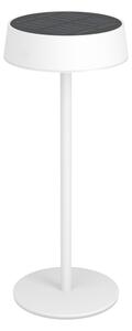 Eglo 75877 - SIMERI LED stolná lampa, stmievateľná, solárne nabíjateľná, LED/3W/5V, 1800mAh, IP44, biela