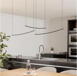 Eglo 902166 - LED stmievateľný závesný luster na lanku VILLEGGI LED/22W/230V 2700/4000/6500K čierna