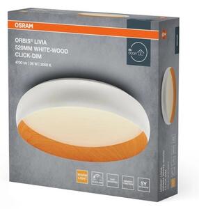 Osram - LED stmievateľné stropné svietidlo ORBIS LIVIA LED/36W/230V pr. 52 cm biela/hnedá