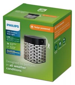Philips - LED solárne nástenné svietidlo so senzorom HARA LED/3,8W/3,7V 800 mAh IP44