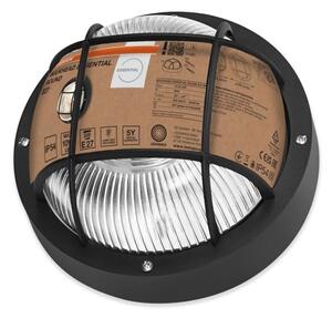 Osram - Vonkajšie nástenné svietidlo BULKHEAD 1xE27/10W/230V, priemer 19 cm, IP54, čierne