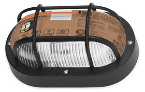 Osram - Vonkajšie nástenné svietidlo BULKHEAD 1xE27/10W/230V IP54 čierna