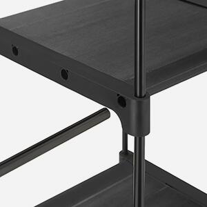 SONGMICS Otvorená šatníková skriňa Garment čierna