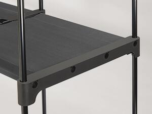 SONGMICS Otvorená šatníková skriňa PLUMB 112 cm čierna