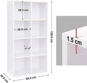 NÁSTENNÁ KNIŽNICA, 65,5/129,5/30 cm Boxxx - Obývacie zostavy, Online Only