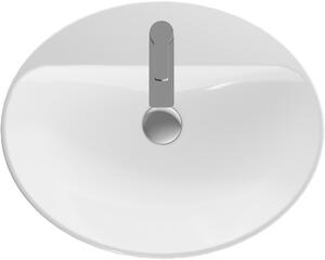 Geberit Variform umývadlo 60x48 cm oválny vstavané umývadlo biela 500.725.00.2