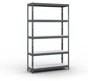 Policový regál 1966x1200x400 mm, nosnosť 280kg
