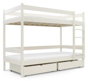 Wilsondo Poschodová posteľ s úložným priestorom Paula 2 90x200 - kašmír