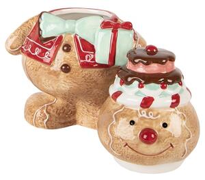 Keramická dóza perníček Gingerbread Man - 17*14*24 cm - Clayre & Eef