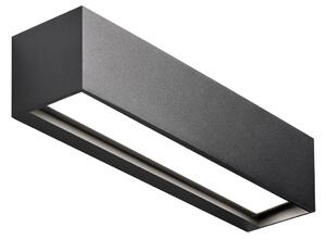 Nástenné Svietidlo LIGHT-POINT, Linea W2, stmievateľné, Čierna, Obývacia izba, Hliník, Dizajnový