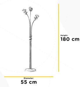 STOJACIA LAMPA, 55/190 cm - Online Only bytové doplnky, Online Only