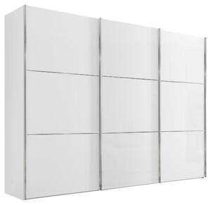 ŠAT. SKRIŇA S POSUV. DVERAMI, biela, 249/222/68 cm Moderano - Skrine