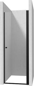 Deante Kerria Plus sprchové dvere 90 cm výklopné čierna matná/priehľadné sklo KTSWN41P