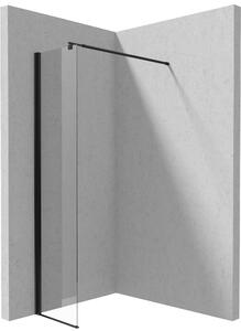 Deante Kerria Plus stena sprchového kúta walk -in 30 cm čierna matný/sklo priehľadné KTS_N83P