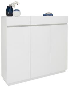 SKRINKA NA TOPÁNKY, biela, 135/123/35 cm Xora - Skrine, regály & police na topánky