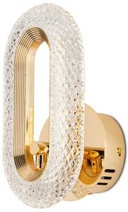 Moosee Jewel nástenná lampa 1x7 W zlatá-krištáľová MSE010100319