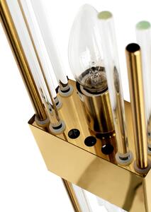 Moosee Slant nástenná lampa 2x40 W priehľadná-zlatá MSE010100291