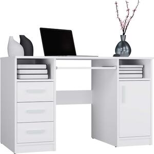 TP Living Písací stôl DELTA 120 cm biely