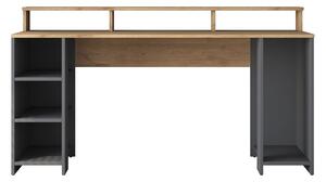 Kalune Design Písací stôl Kalipo 160 cm orech/antracit