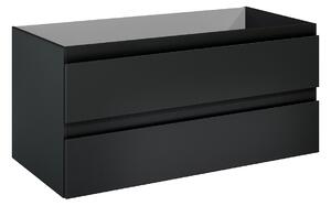 Oltens Vernal skrinka 100x45.6x47 cm závesné pod umývadlo čierna 60002300