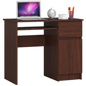 Ak furniture Písací stôl PIKSEL 90 cm wenge pravý