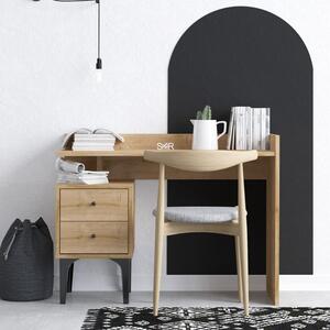 Kalune Design Písací stôl PUUK so zásuvkou dubový