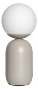 Stolná lampa NOTTI Sivá / Opal 1/E14, D15 cm