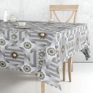 Obrus ​​PVC FL-1710 – Rustikálna elegancia sivá (rôzne veľkosti)