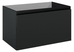 Oltens Vernal skrinka 80x45.6x47 cm závesné pod umývadlo čierna 60014300