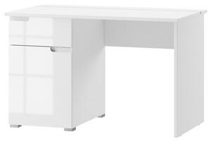 Szynaka Písací stôl Selene 120 cm biely lesk/mat