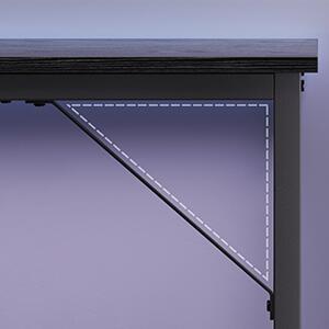 SONGMICS Písací stôl Vasagle Ebeny 120 cm čierny