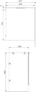Cersanit City skrinka 67.5x44.8x71.6 cm biela S584-027-DSM