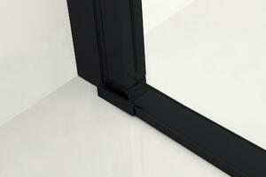 Hagser Gabi sprchové dvere 90 cm výklopné čierna matná/priehľadné sklo HGR23000021