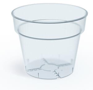 Prosperplast Plastový kvetináč PLANTIS transparentný, variant 23,5 cm