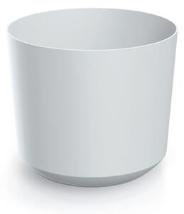 Prosperplast Plastový kvetináč TUBOS biely matný, variant 19,9 cm