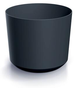 Prosperplast Plastový kvetináč TUBOS antracitový matný, variant 14,8 cm