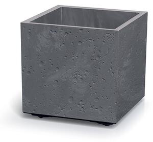 Prosperplast Plastový kvetináč SIERRAS SQUARE BETÓN EFEKT marengo, variant 38,5 cm